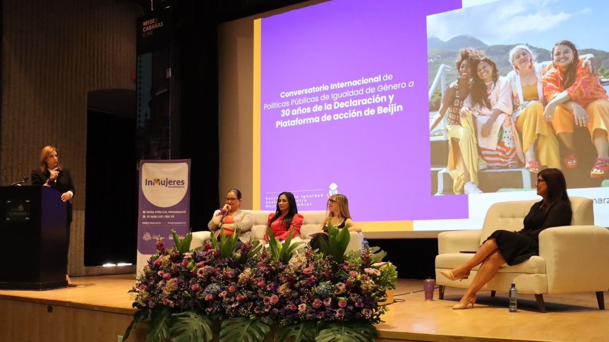 Realizamos este enriquecedor conversatorio lleno de reflexiones y opiniones sobre los avances y retrocesos a 30 años de la Declaración y Plataforma de Acción de Beijin.

Agradezco la participación de @fabiolaloya_ @igualdadjalisco @marthatagle <a href="/soyingridbeck/">🩷𝗜𝗻𝗴𝗿𝗶𝗱 𝗕𝗲𝗰𝗸 🩷⭐️⭐️⭐️</a> 
#LaCiudadQueTeCuida