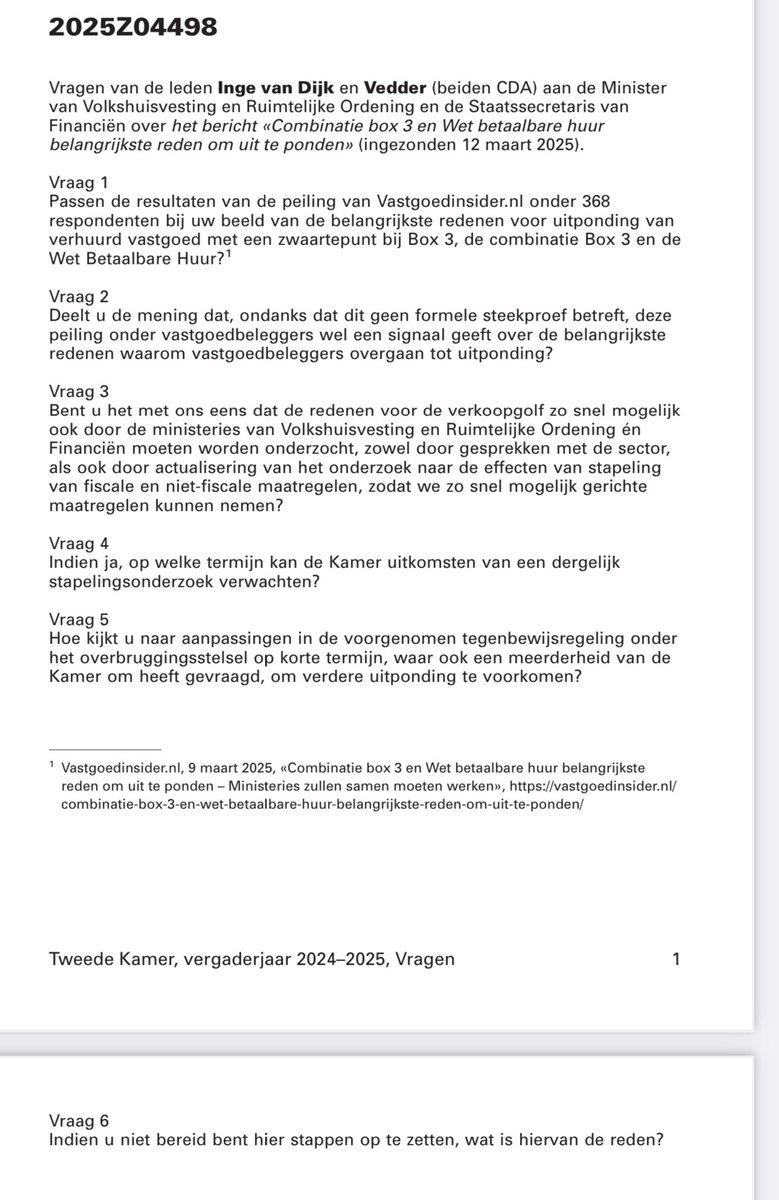 ArjenRobijn's tweet image. Goede vragen van @ElineVedder en @i_dijk (CDA) aan @StasFBD en @minister_vro nav peiling @vastgoedinsider.

Kamer zal alleen niet nog meer onderzoeken moeten afwachten. Direct ingrijpen in Box 3 is noodzakelijk om de uitpondgolf te stoppen!