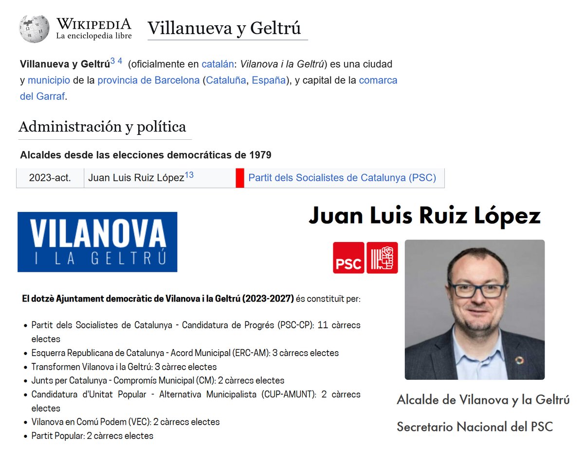 🧵El Ayuntamiento del PSC de Vilanova i la Geltrú (Barcelona) colabora con el grupo anti-trans extremista DoFemCo para organizar el 19 de marzo un evento en un instituto público

El PSOE amparando y legitimando por enésima vez al lobby TERF aliado con la ultraderecha

Sigue⬇️