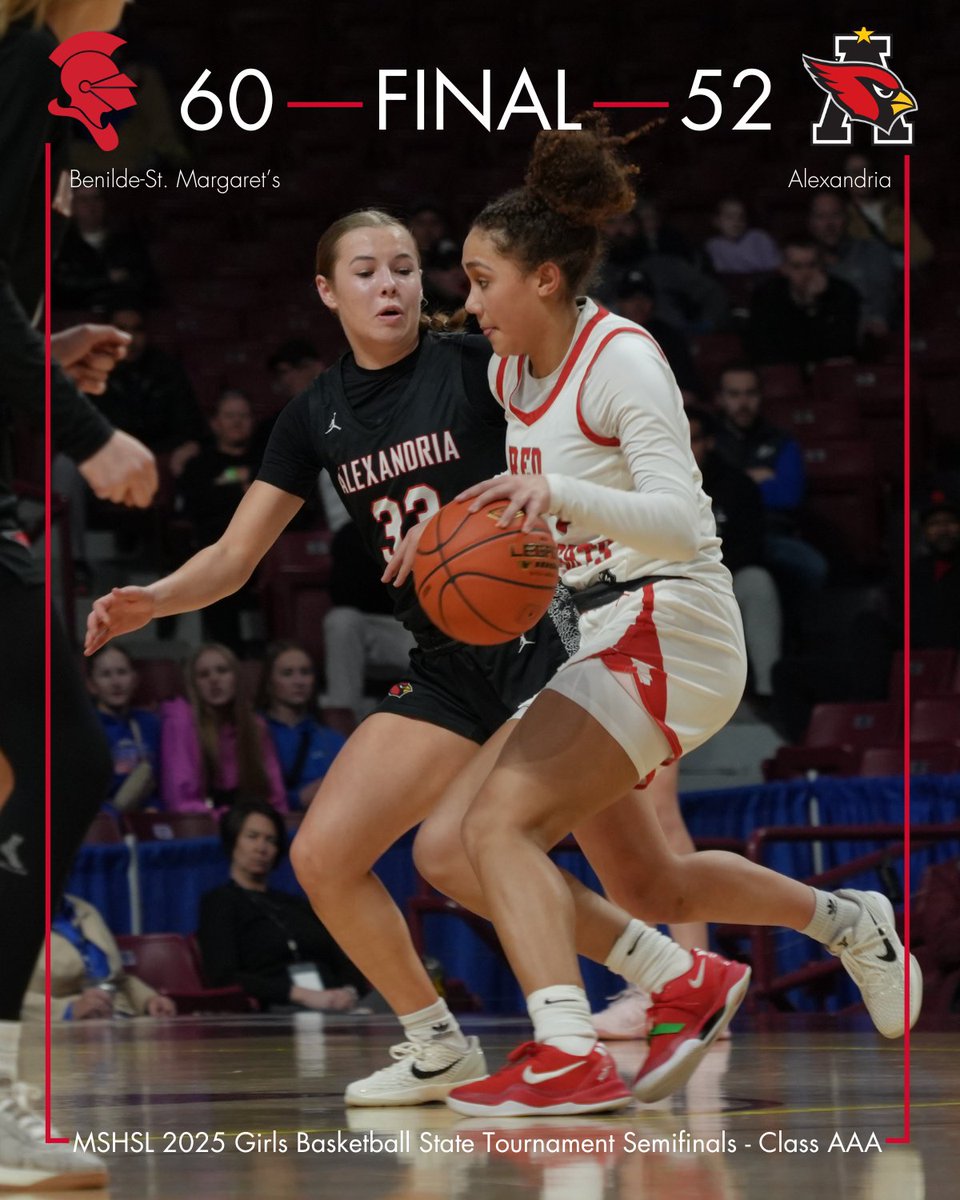 Benilde-St. Margaret's (@bsmredknights) on Twitter photo Another win today for <a href="/BSMGirlsHoops/">BSMGirlsHoops</a> at the MSHSL Girls' State Basketball Class AAA Semifinals today!
Tickets for Saturday's Finals game can be purchased here: bit.ly/25girlsstatebb…
Go Red Knights!
#BSMProud #OneBSM #RedKnights #MSHSL #GirlsBasketball #State Another win today for <a href="/BSMGirlsHoops/">BSMGirlsHoops</a> at the MSHSL Girls' State Basketball Class AAA Semifinals today!
Tickets for Saturday's Finals game can be purchased here: bit.ly/25girlsstatebb…
Go Red Knights!
#BSMProud #OneBSM #RedKnights #MSHSL #GirlsBasketball #State