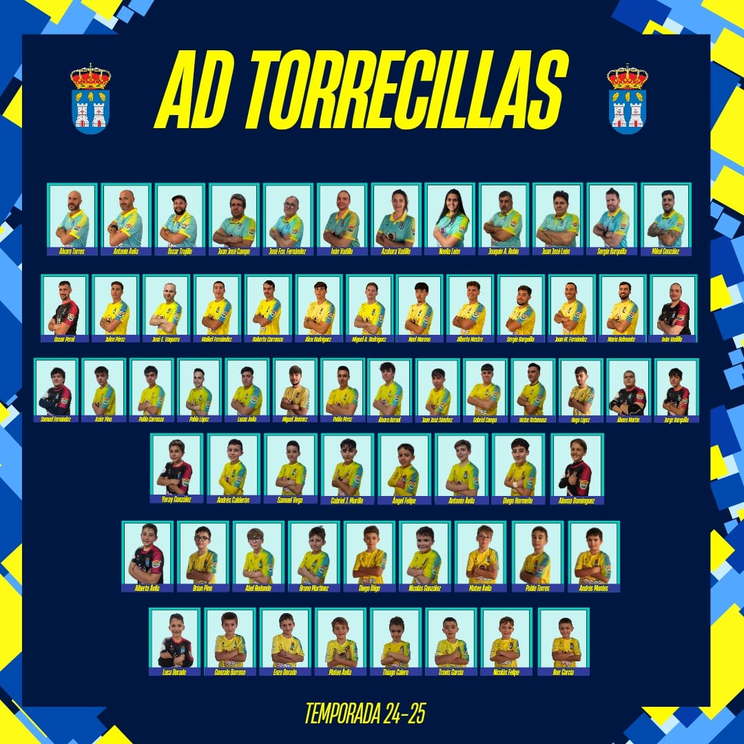 Presente y Futuro 💛💙

"Orgullosos de formar parte de esta gran familia"⚽⚽

 ¡La 𝗔𝘀𝗼𝗰𝗶𝗮𝗰𝗶ó𝗻 𝗗𝗲𝗽𝗼𝗿𝘁𝗶𝘃𝗮 𝗧𝗼𝗿𝗿𝗲𝗰𝗶𝗹𝗹𝗮𝘀 sigue creciendo con esfuerzo, pasión y compañerismo! Gracias a todos los que hacen posible este proyecto.

#ADTorrecillas💛💙