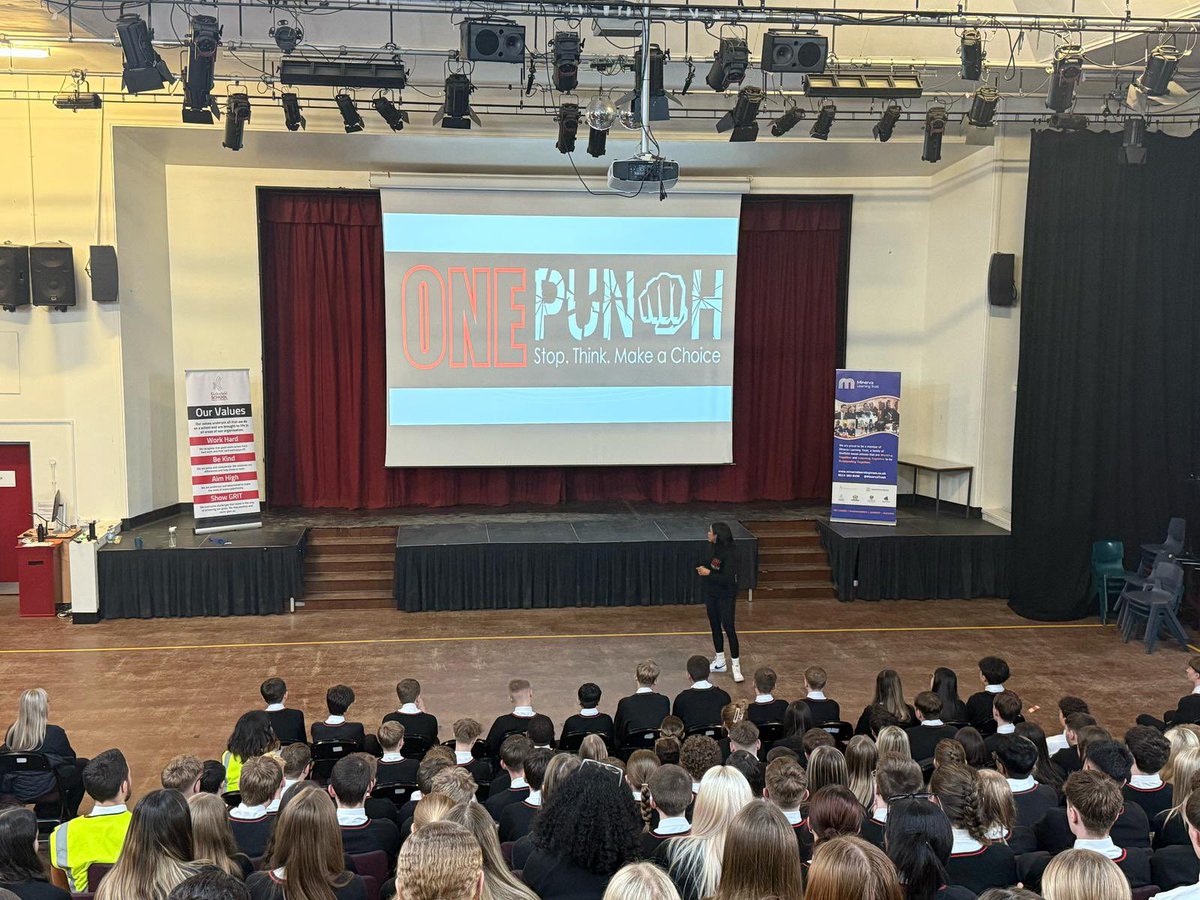 We had an incredibly powerful assembly for Years 7-11 at Ecclesfield today. Inspirational guest speaker Alicia Manners joined us to raise awareness and share the dangers and consequences of ‘One Punch’. Alicia’s vital message of choosing non-violent methods to solve conflict and