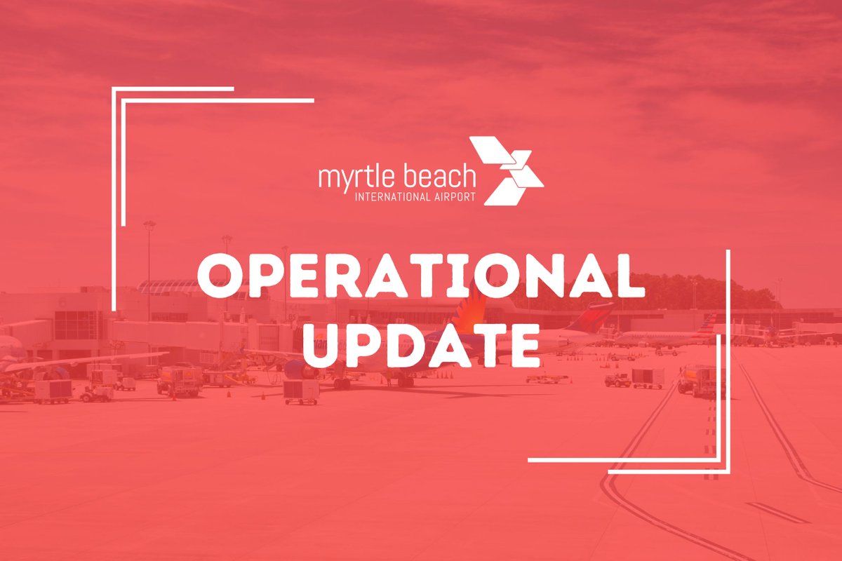 As a reminder, travelers are advised to check their flight status before arriving at MYR, as flights may be impacted by the region's ongoing wildfires and aerial fire rescue operations.