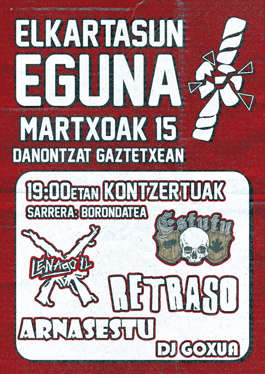 Datorren larunbatean Plentziako Danontzat gaztetxean antolatuko den elkartasun egunaren harira, hiruka aldizkarian elkarrizketatu gaituzte. 

ELKARTASUNA EZ DA DELITUA! 

hiruka.eus/uribe-kosta/17…