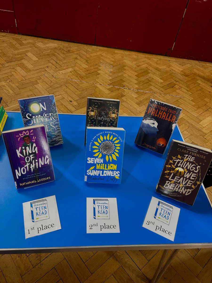 Hounslow SLS (@hounslowsls) on Twitter photo 📢 The results are in for #HounslowTeenRead 2025! 📚✨
🥇 1st: The King of Nothing – <a href="/NateLessore/">Nathanael Lessore</a>
🥈 2nd: Seven Million Sunflowers – <a href="/malcolmduffyUK/">MALCOLM DUFFY</a>
🥉 3rd: The Things We Leave Behind – <a href="/ClareFurniss/">Clare Furniss @clarefurniss.bsky.social</a>
A huge congratulations to all the authors!🎉 📢 The results are in for #HounslowTeenRead 2025! 📚✨
🥇 1st: The King of Nothing – <a href="/NateLessore/">Nathanael Lessore</a>
🥈 2nd: Seven Million Sunflowers – <a href="/malcolmduffyUK/">MALCOLM DUFFY</a>
🥉 3rd: The Things We Leave Behind – <a href="/ClareFurniss/">Clare Furniss @clarefurniss.bsky.social</a>
A huge congratulations to all the authors!🎉