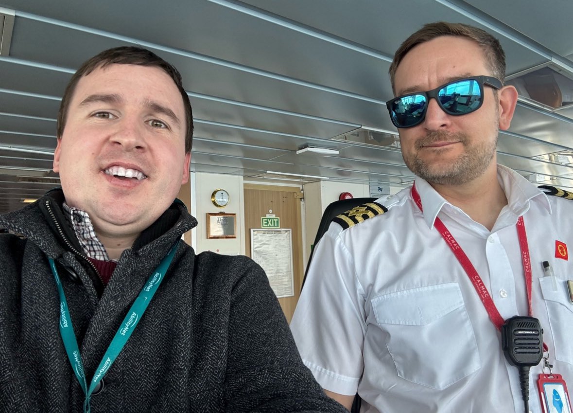 Chris Grant (@chris_grant1) on Twitter photo Thanks to Captain Mark for a visit to the Bridge of the Ferry M.V Bute on route back from Rothesay today. <a href="/CalMacFerries/">CalMac Ferries</a> Thanks to Captain Mark for a visit to the Bridge of the Ferry M.V Bute on route back from Rothesay today. <a href="/CalMacFerries/">CalMac Ferries</a>