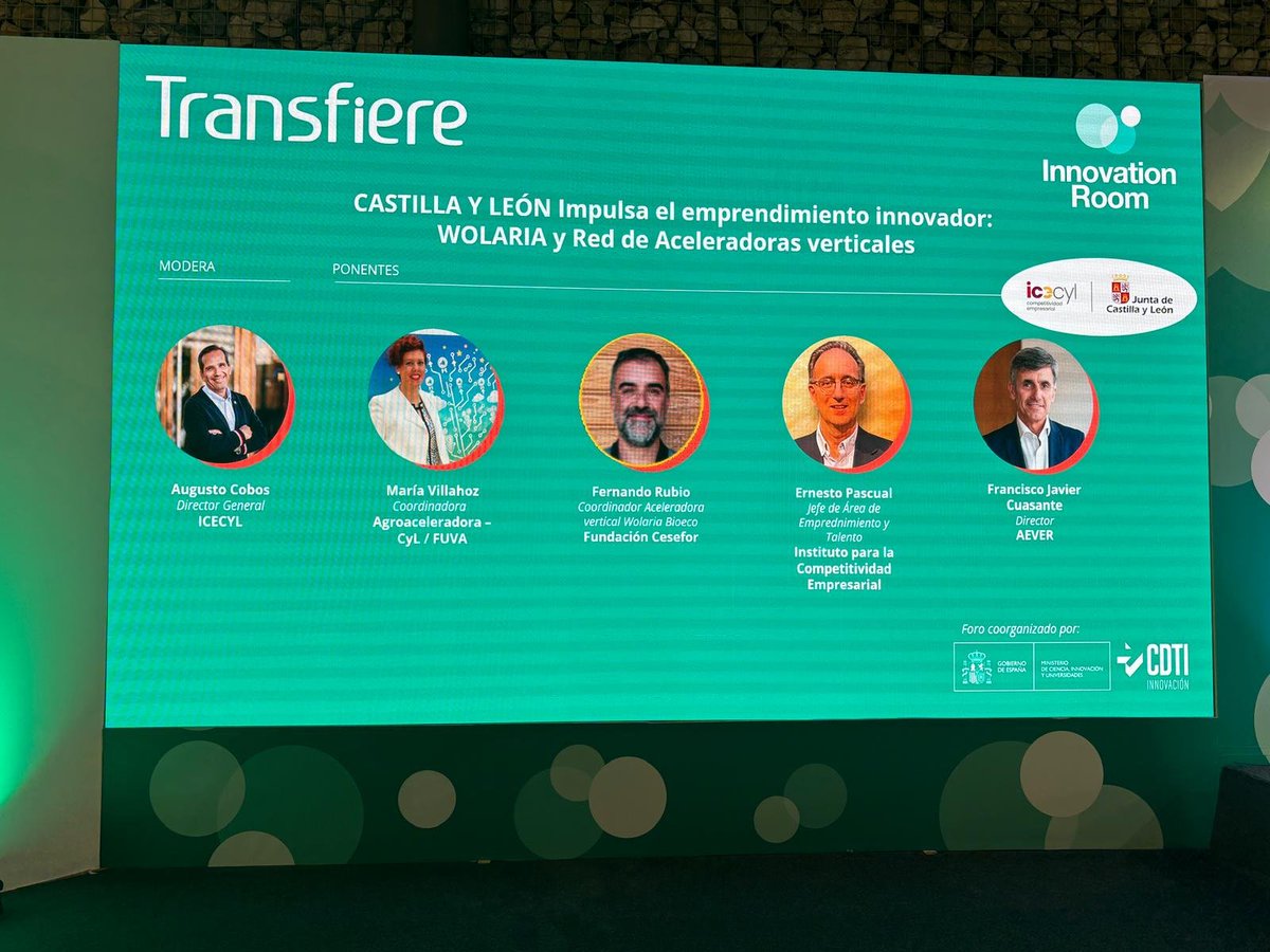 Dinamismo Empresarial 🚀 Fundación Caja de Burgos (@emprendecdb) on Twitter photo ¡ Las aceleradoras de #CastillayLeón promocionan el #emprendimiento innovador en <a href="/ForoTransfiere/">Foro Transfiere</a>!
🗣️Javier Cuasante de <a href="/Fundcajaburgos/">Fundación Caja de Burgos</a> ha destacado la colaboración público-privada de aceleradoras de la región como #Aever (energía) o <a href="/polopositivo_es/">POLO positivo 🔋</a> (industria)
#Transfiere ¡ Las aceleradoras de #CastillayLeón promocionan el #emprendimiento innovador en <a href="/ForoTransfiere/">Foro Transfiere</a>!
🗣️Javier Cuasante de <a href="/Fundcajaburgos/">Fundación Caja de Burgos</a> ha destacado la colaboración público-privada de aceleradoras de la región como #Aever (energía) o <a href="/polopositivo_es/">POLO positivo 🔋</a> (industria)
#Transfiere