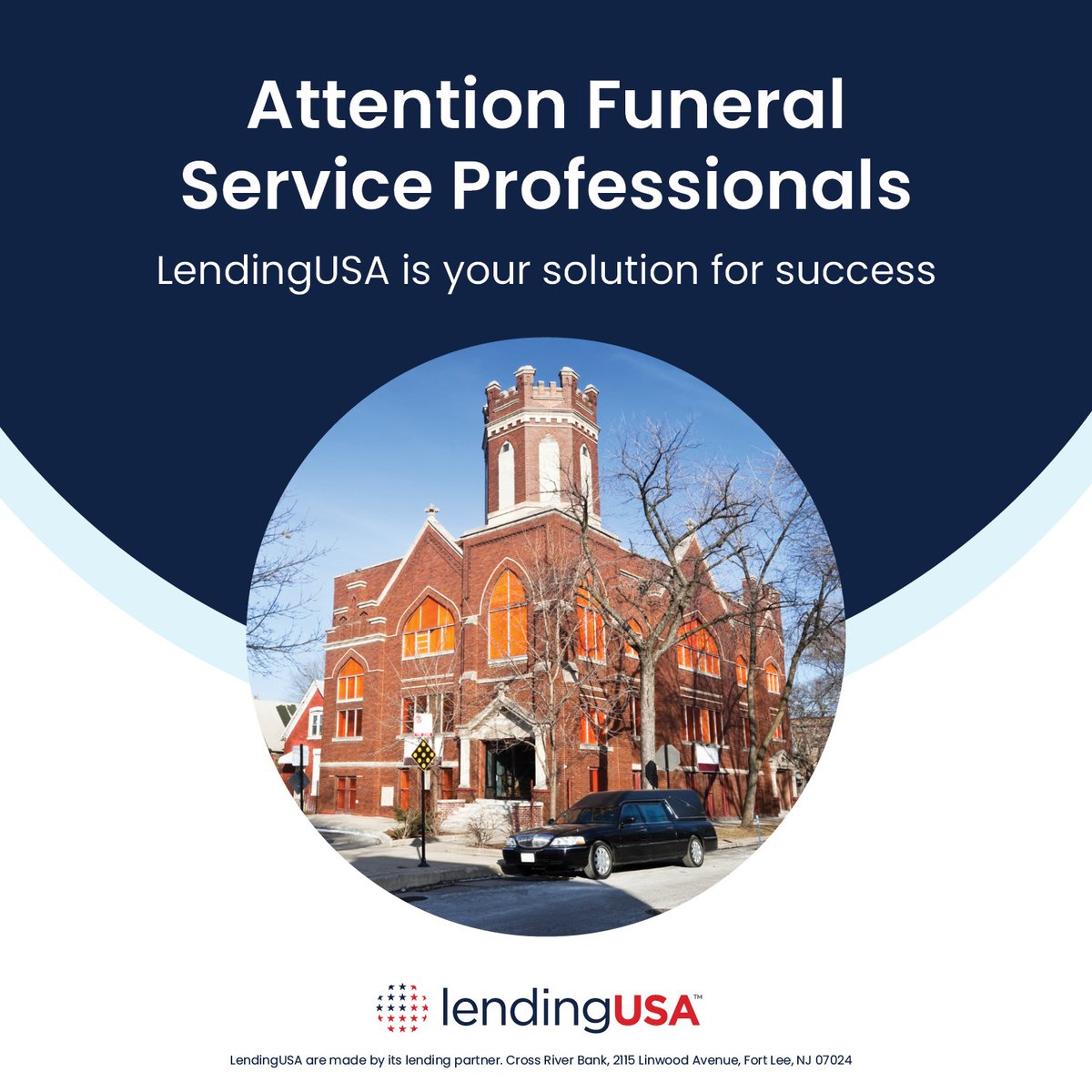 LendingUSA's tweet image. Empower your funeral home with seamless payment options! LendingUSA offers higher approvals, low fees, and tools to help you focus on what matters—supporting families. 💻 Schedule a demo: zurl.co/NOnRA #FuneralFinancing #LendingUSA