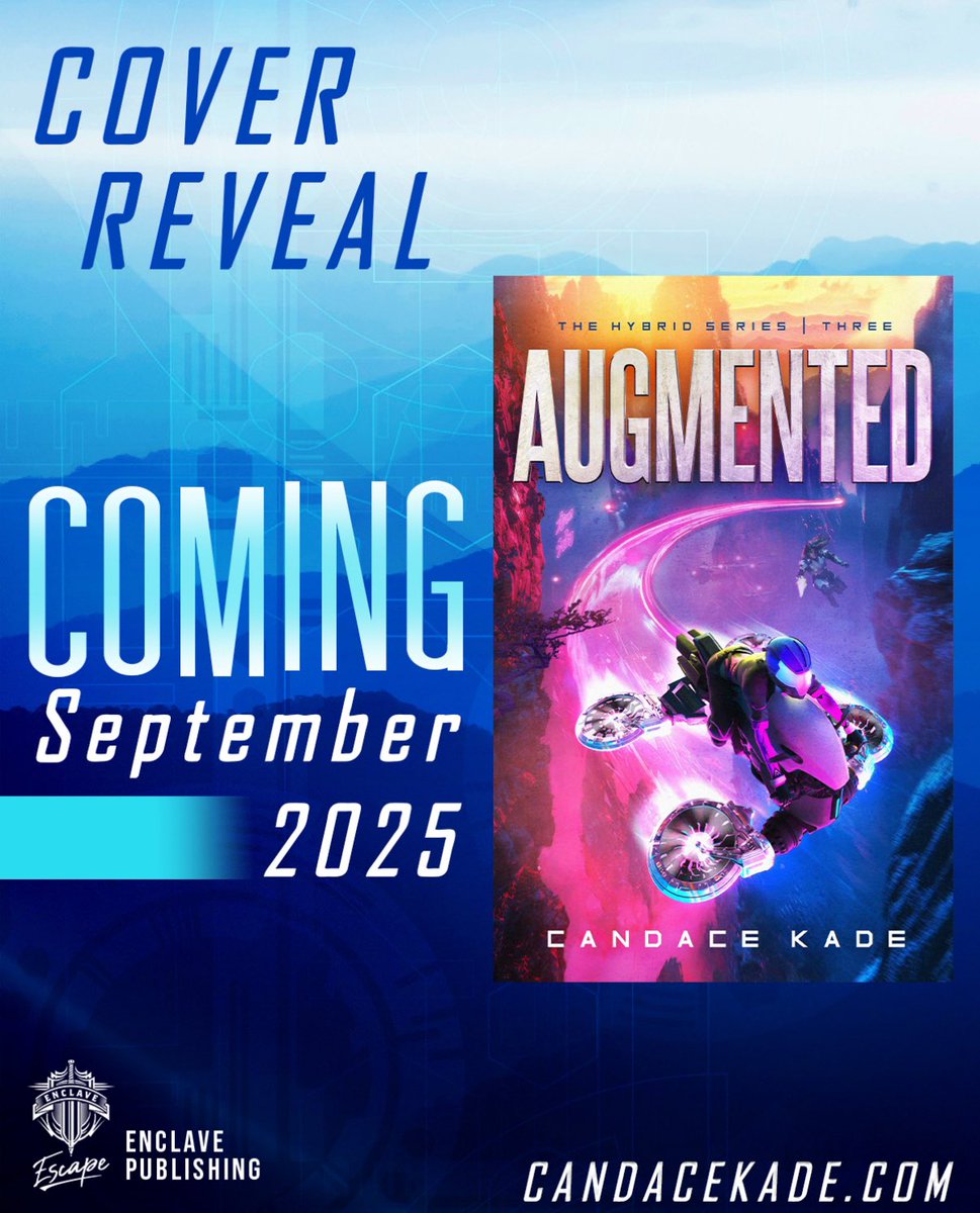 COVER REVEAL! Here it is! The cover for Augmented, the third book in the Hybrid series by Candace Kade. Amazing 🤩  

Lee Urban must win to survive…

#CoverReveal #YAfiction #sciencefiction

enclavepublishingstore.com/augmented-hard…