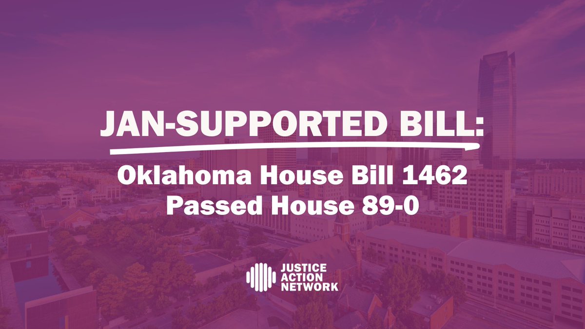 Justice Action Network (@justiceactionus) on Twitter photo 🚨Good news from Oklahoma! <a href="/RepTammyWest/">Tammy West</a>'s HB 1462 passed the House 89-0 this week, bringing the state one step closer to prioritizing victim restitution payments before fines & fees. This bill ensures resources go where they matter most and puts victims first. On to the Senate! 🚨Good news from Oklahoma! <a href="/RepTammyWest/">Tammy West</a>'s HB 1462 passed the House 89-0 this week, bringing the state one step closer to prioritizing victim restitution payments before fines & fees. This bill ensures resources go where they matter most and puts victims first. On to the Senate!