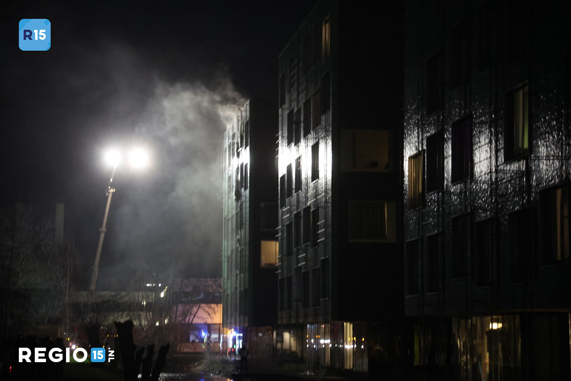 Grote brand in flat in Delft