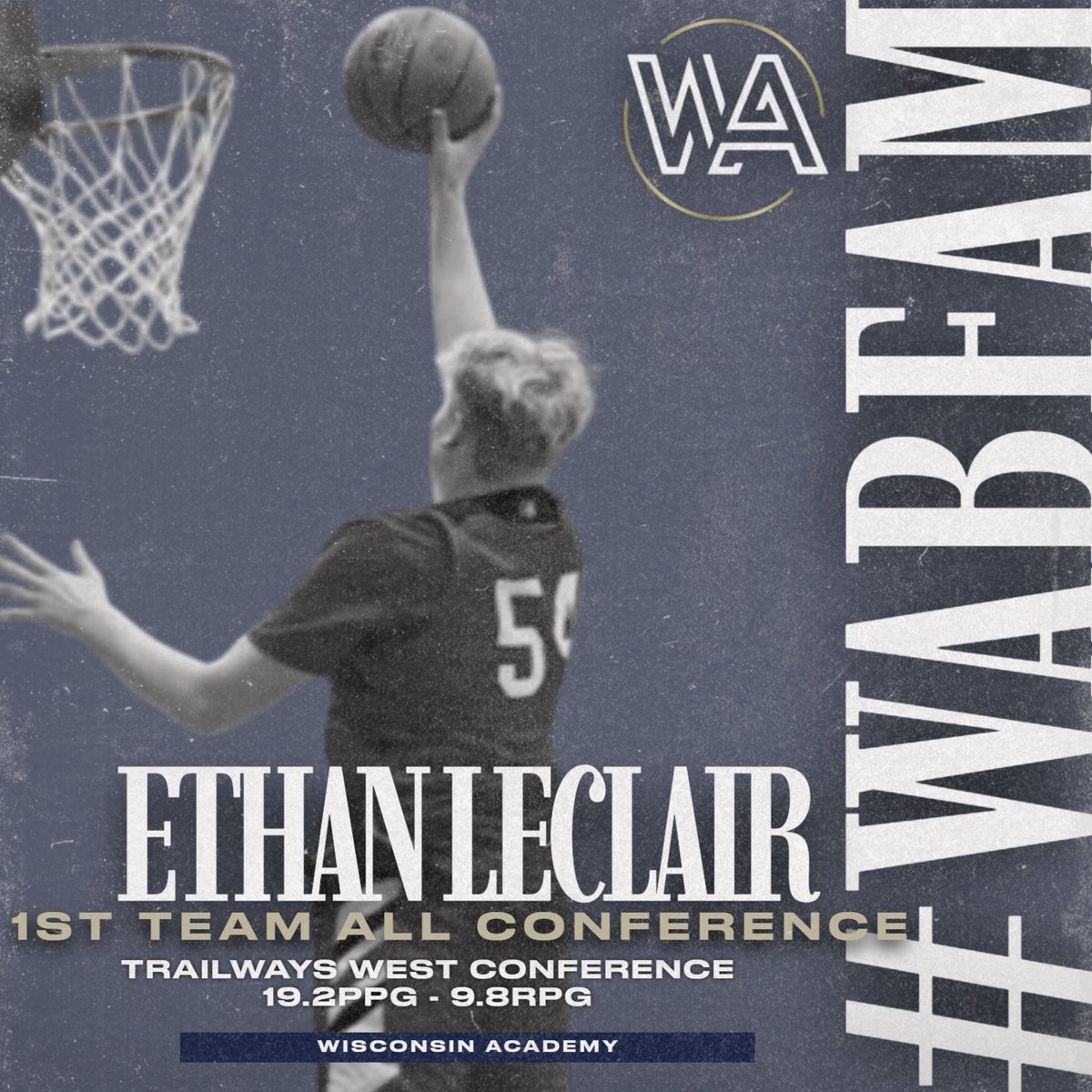 Wisconsin Academy (@wiscoacademy) on Twitter photo Congratulations to 2025 F Ethan LeClair (<a href="/leclair_ethan/">ethan leclair</a>) for being selected 1st Team All Conference in the Trailways West!
The <a href="/SNCMensBB/">SNC Men's Basketball</a> Commit averaged 19.2ppg & 9.8rpg for Fall River this season!
#WABFam Congratulations to 2025 F Ethan LeClair (<a href="/leclair_ethan/">ethan leclair</a>) for being selected 1st Team All Conference in the Trailways West!
The <a href="/SNCMensBB/">SNC Men's Basketball</a> Commit averaged 19.2ppg & 9.8rpg for Fall River this season!
#WABFam