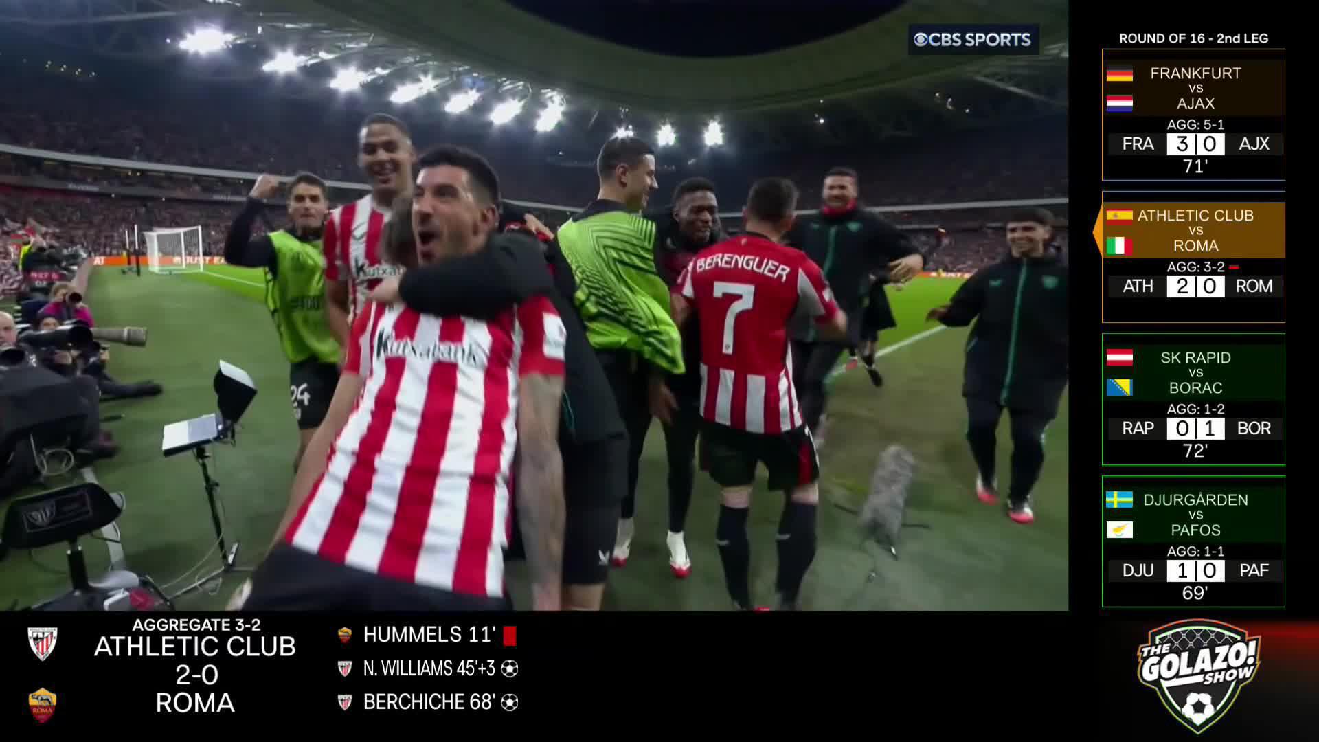What a time to score your first goal in 13 MONTHS! 🤩Yuri Berchiche heads it home to give Athletic Club the aggregate lead over Roma 💥