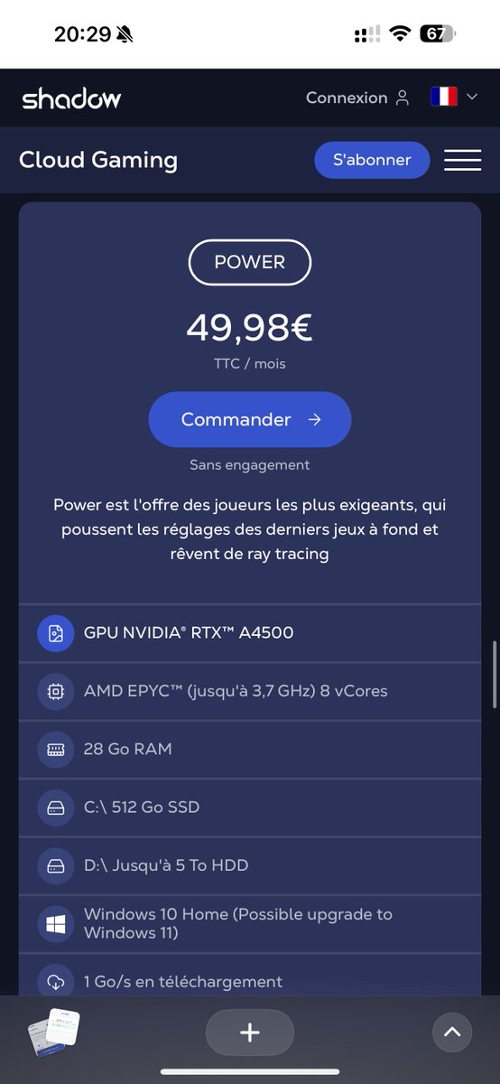 RevMoe57's tweet image. bonjour @Shadow_France 1Go/s ≠ 1Gb/s