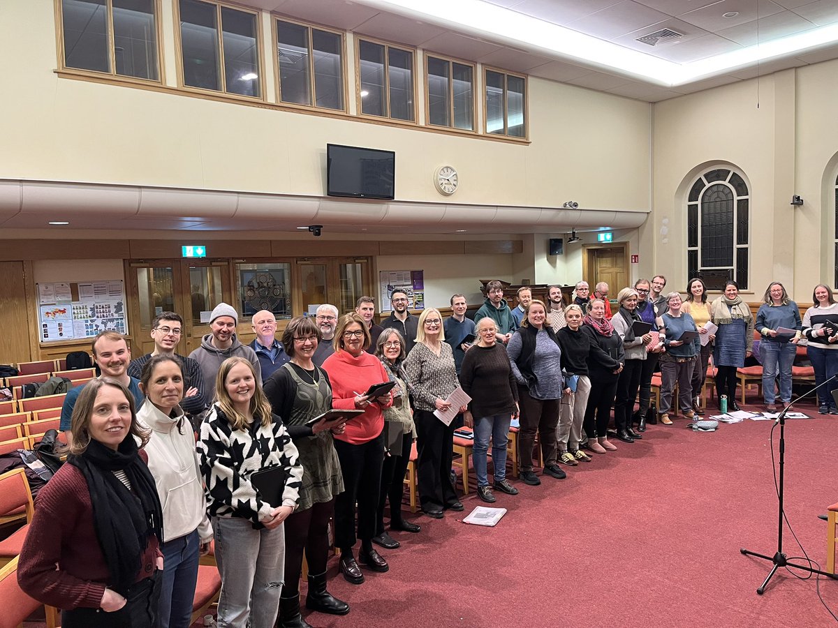 Rehearsals are shaping up nicely for The Arrow and the Song, our 29th March concert! 🏹
Join us in this celebration of women composers, with a variety of awesome, thoughtful, earnest, lively, heart-warming, and comedic music 🎵 
🔔 EARLY BIRD TICKETS 🎟️ eventbrite.ie/e/the-arrow-an…