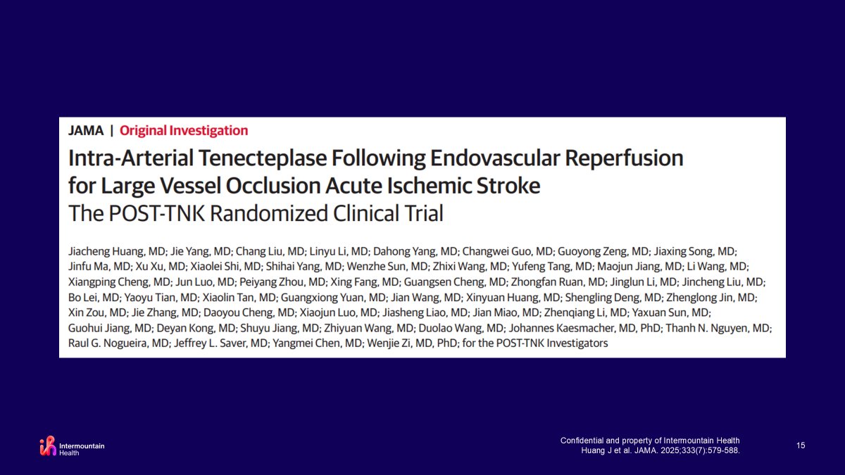 Existing Literature: #HERMES, #CHOICE and #POST-TNK #NCSPharmJC
<a href="/neurocritical/">Neurocritical Care Society</a>