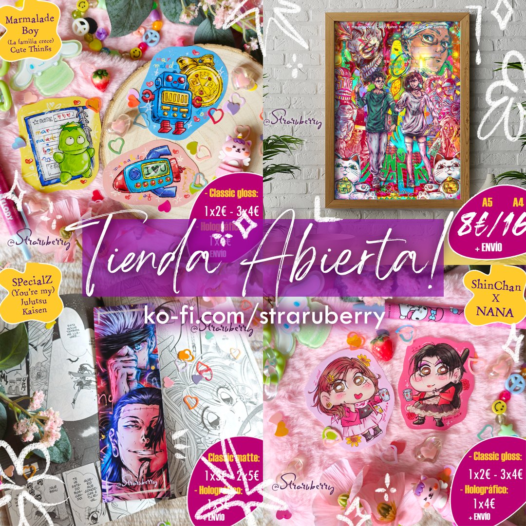 Straruberry's tweet image. ✨️🎀 ¡TIENDA ABIERTA! 🎀✨️
Todas mis láminas y merch disponible en mi tiendita de ko-fi, compras vía MD! 💌👇🏻
🛍 Sh0p: ko-fi.com/straruberry
🌻 Galerías & redes sociales: straruberry.carrd.co
Espero de 🩷 que os guste mi trabajo, mil gracias por vuestro apoyo! 🫂🌸