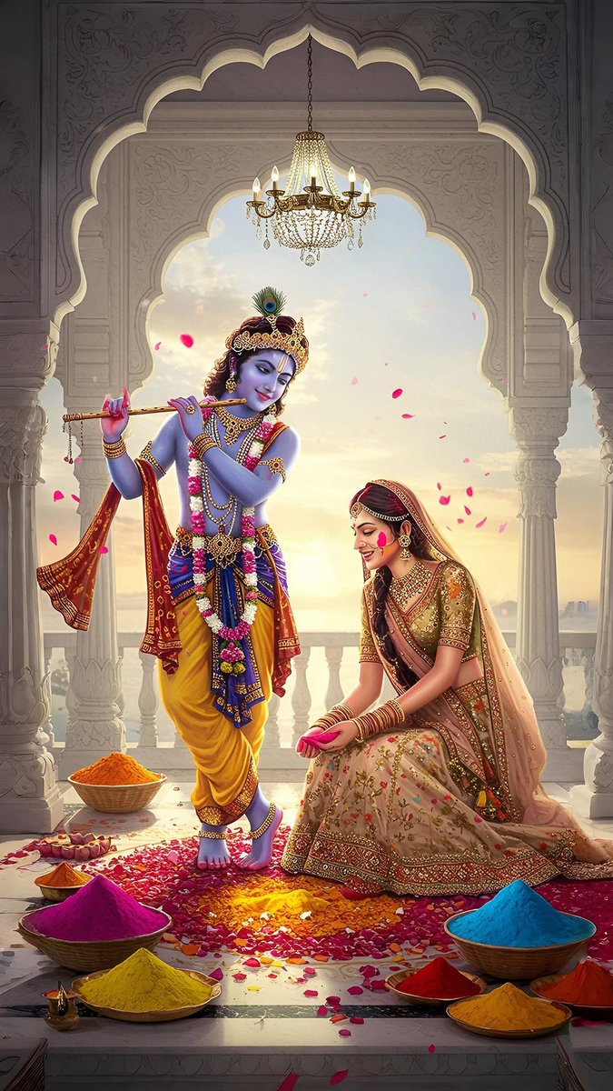 Singh_deep93's tweet photo. Wish you very very happy Holi all of you. "Radhe Radhe" 🦚💝 https://t.co/ro7XtxewBF