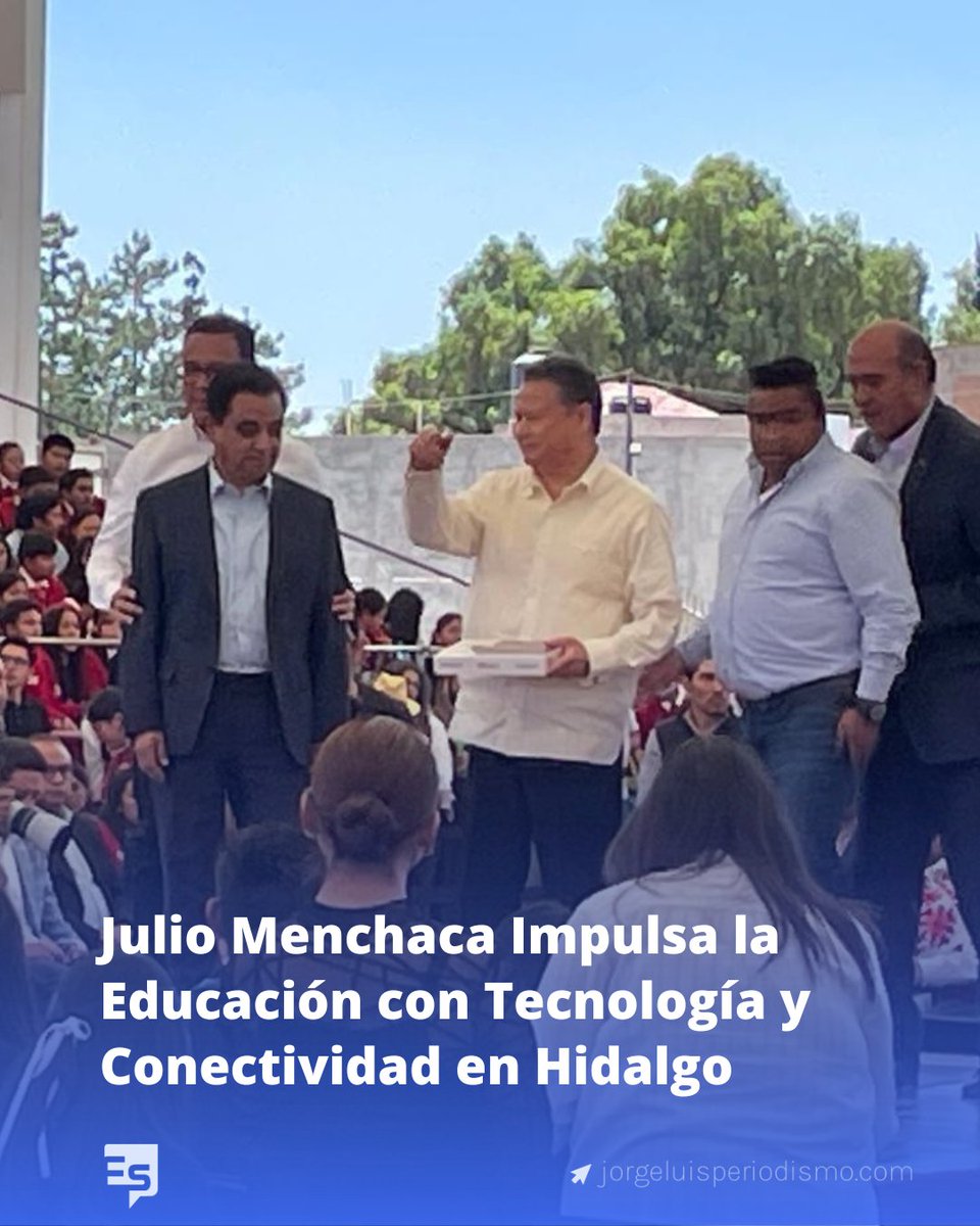 esperiodismomx's tweet image. Julio Menchaca impulsa la educación en Hidalgo con tecnología y conectividad para estudiantes y docentes. #EducaciónConectada #Hidalgo #TransformaciónEducativa
