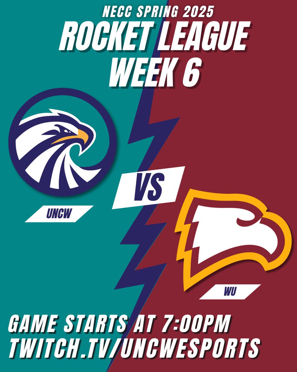 UNCW Esports (@uncwesports) on Twitter photo It’s #UNCWSeahawks Rocket League night! Join us on stream tonight as UNCW takes on <a href="/WinthropEsports/">Winthrop Esports</a> on Twitch.tv/uncwesports Game starts at 7pm EST, so be sure to show up, show love and support the team!
#collegiaterocketleague #uncw #esports #rocketleague #necc It’s #UNCWSeahawks Rocket League night! Join us on stream tonight as UNCW takes on <a href="/WinthropEsports/">Winthrop Esports</a> on Twitch.tv/uncwesports Game starts at 7pm EST, so be sure to show up, show love and support the team!
#collegiaterocketleague #uncw #esports #rocketleague #necc