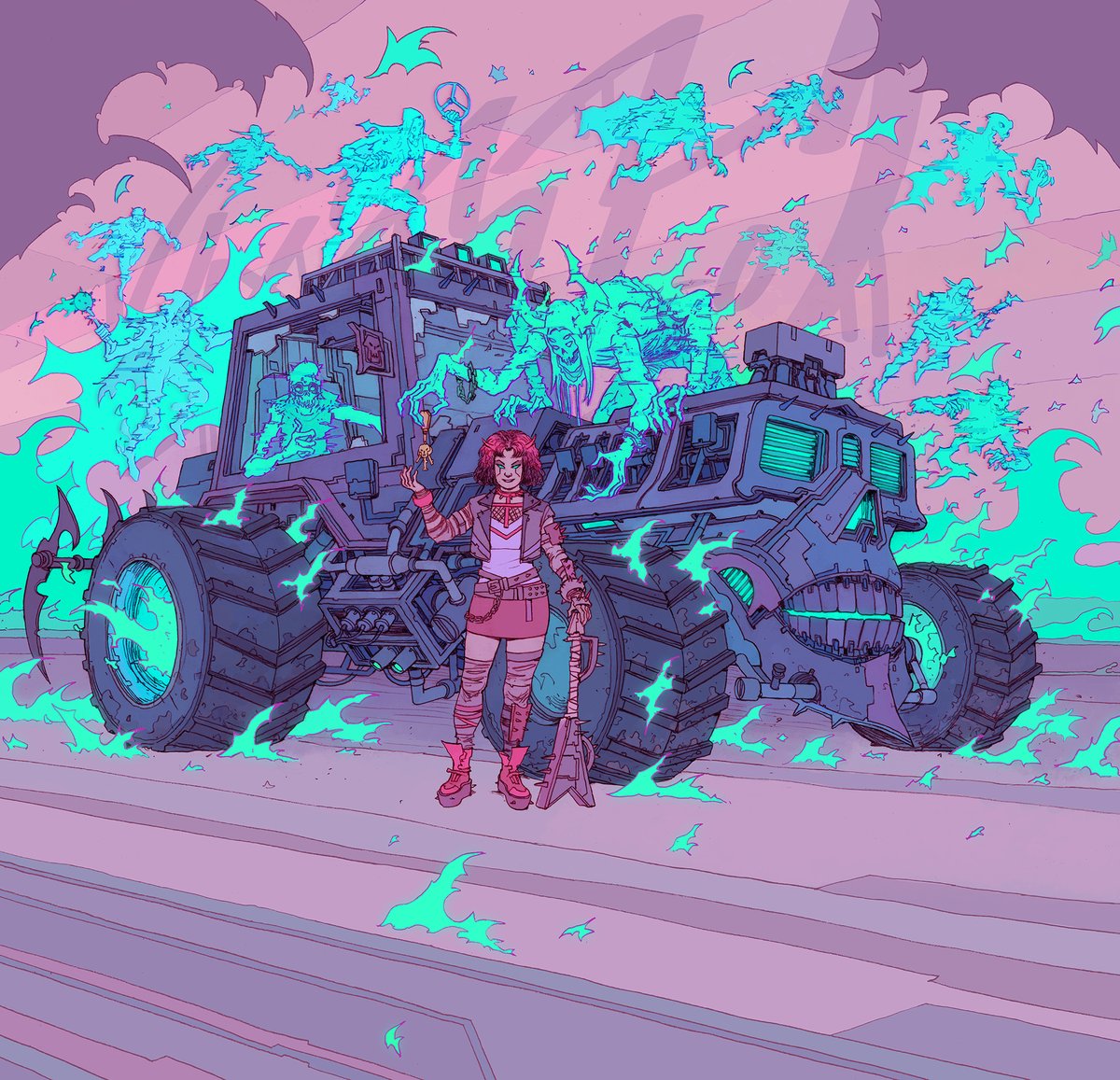 B378Unit's tweet image. The last of the 3 cards I did for Magic The Gathering Aetherdrift - APs and Original art is up at the Citadel9 > link bio