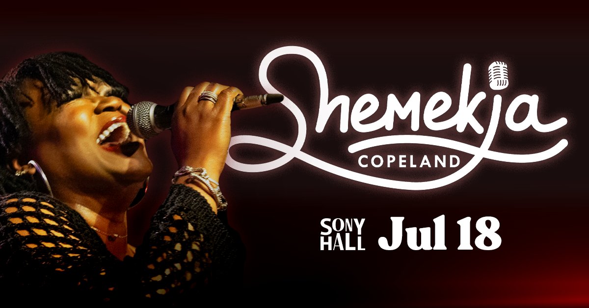 Sony Hall (@sonyhall) on Twitter photo Shemekia Copeland is bringing the Blues to Sony Hall on July 18th! Tickets are on sale now, don't miss out > ticketweb.com/event/shemekia… <a href="/ShemekiaBlues/">Shemekia Copeland</a> Shemekia Copeland is bringing the Blues to Sony Hall on July 18th! Tickets are on sale now, don't miss out > ticketweb.com/event/shemekia… <a href="/ShemekiaBlues/">Shemekia Copeland</a>