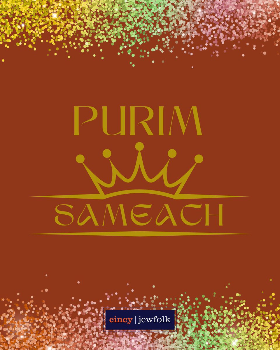 Purim sameach, Jewfolk! This holiday's energy can help to blur the lines between our reality and wildest fantasies — and by experiencing the vertigo Purim throws at us, we may uncover our hidden truths and potential!

Find a Cincy celebration near you: cincyjewfolk.com/2023/07/18/upc…