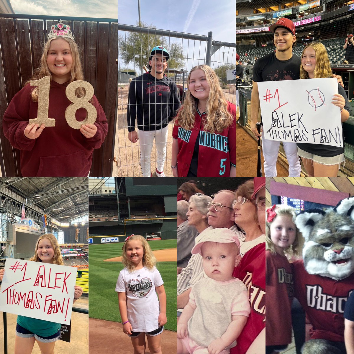 Jennifer (@missjen4240) on Twitter photo She’s been a <a href="/Dbacks/">Arizona Diamondbacks</a> fan since birth and <a href="/athomas22/">Alek Thomas</a> biggest fan! Today she celebrates a milestone! 1️⃣8️⃣🥳🎂 She’s been a <a href="/Dbacks/">Arizona Diamondbacks</a> fan since birth and <a href="/athomas22/">Alek Thomas</a> biggest fan! Today she celebrates a milestone! 1️⃣8️⃣🥳🎂