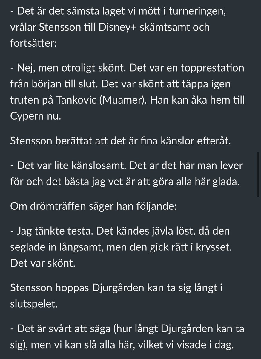 Danne S, min kapten. 💛❤️💙
