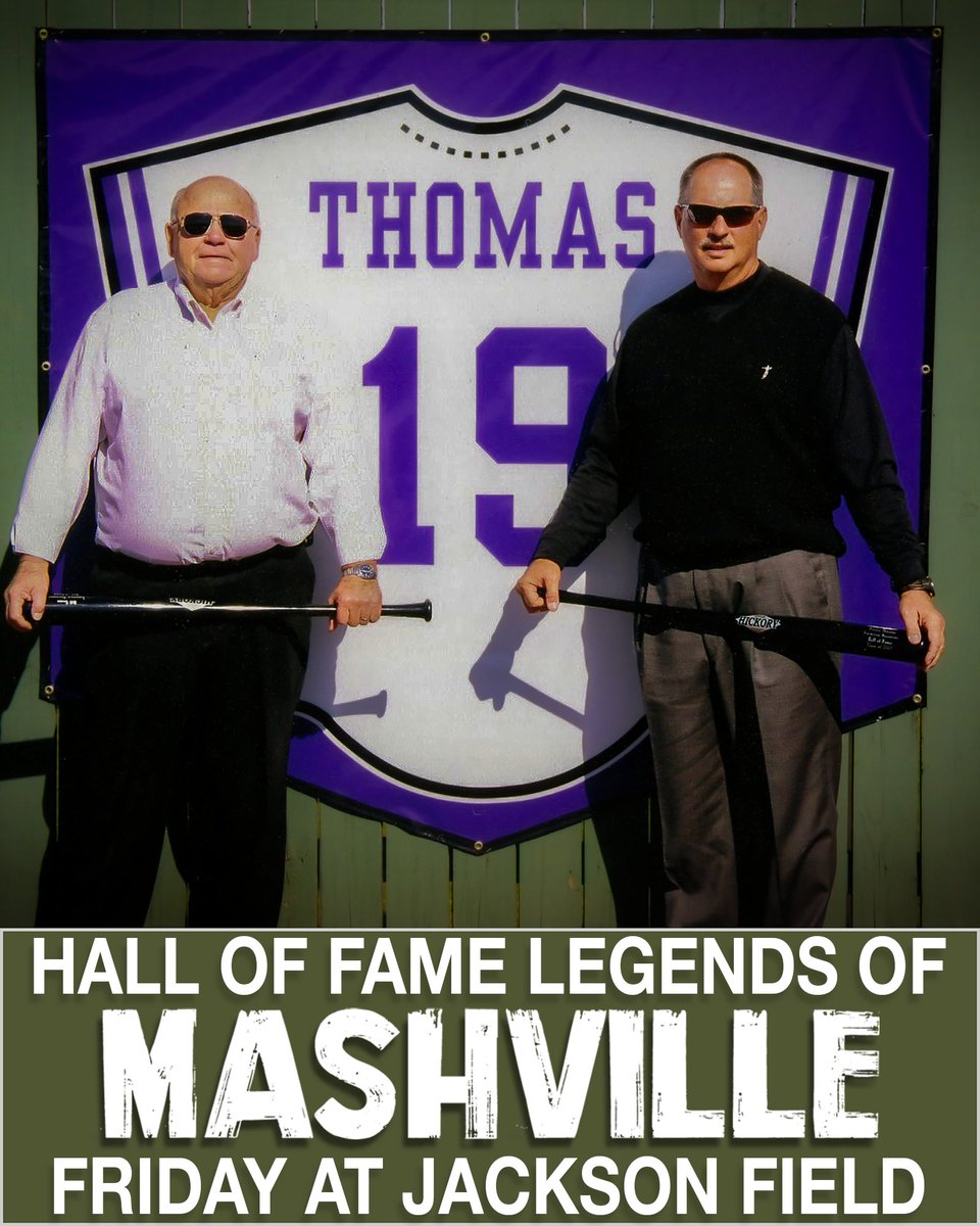 tnusports's tweet image. Two @TNUBaseball Legends of the Hill are coming to #MASHVILLE on Friday for the @GulfSouth  doubleheader with Union. 
Rumor is Hall of Famer Kenny Thomas, the first Trojan All-American in any sport, will throw out the first pitch of game two (4PM). 
@Trevecca Hall of Fame coach