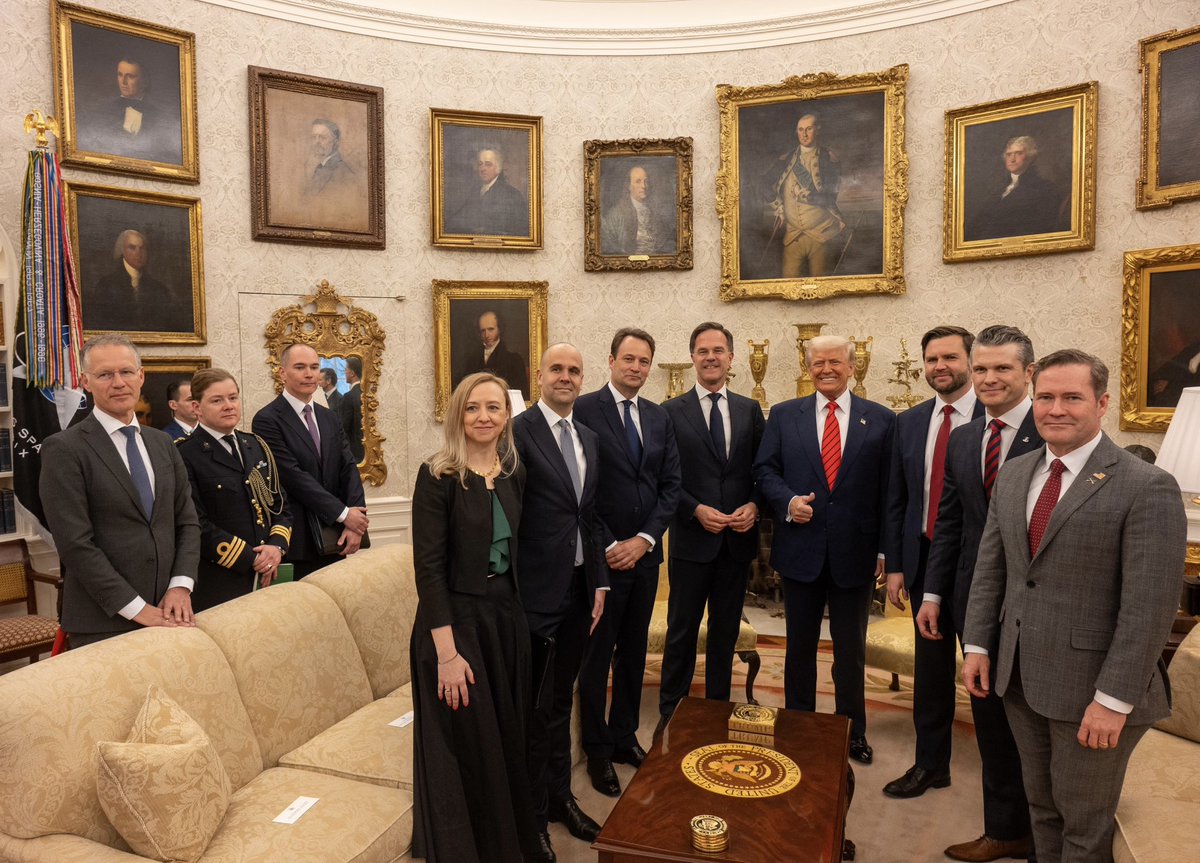Mark Rutte (@secgennato) on Twitter photo An honour to be back in the White House to meet with my good friend, the President of the United States <a href="/realDonaldTrump/">Donald J. Trump</a>
NATO is strong. And together we’re making it even stronger. An honour to be back in the White House to meet with my good friend, the President of the United States <a href="/realDonaldTrump/">Donald J. Trump</a>
NATO is strong. And together we’re making it even stronger.