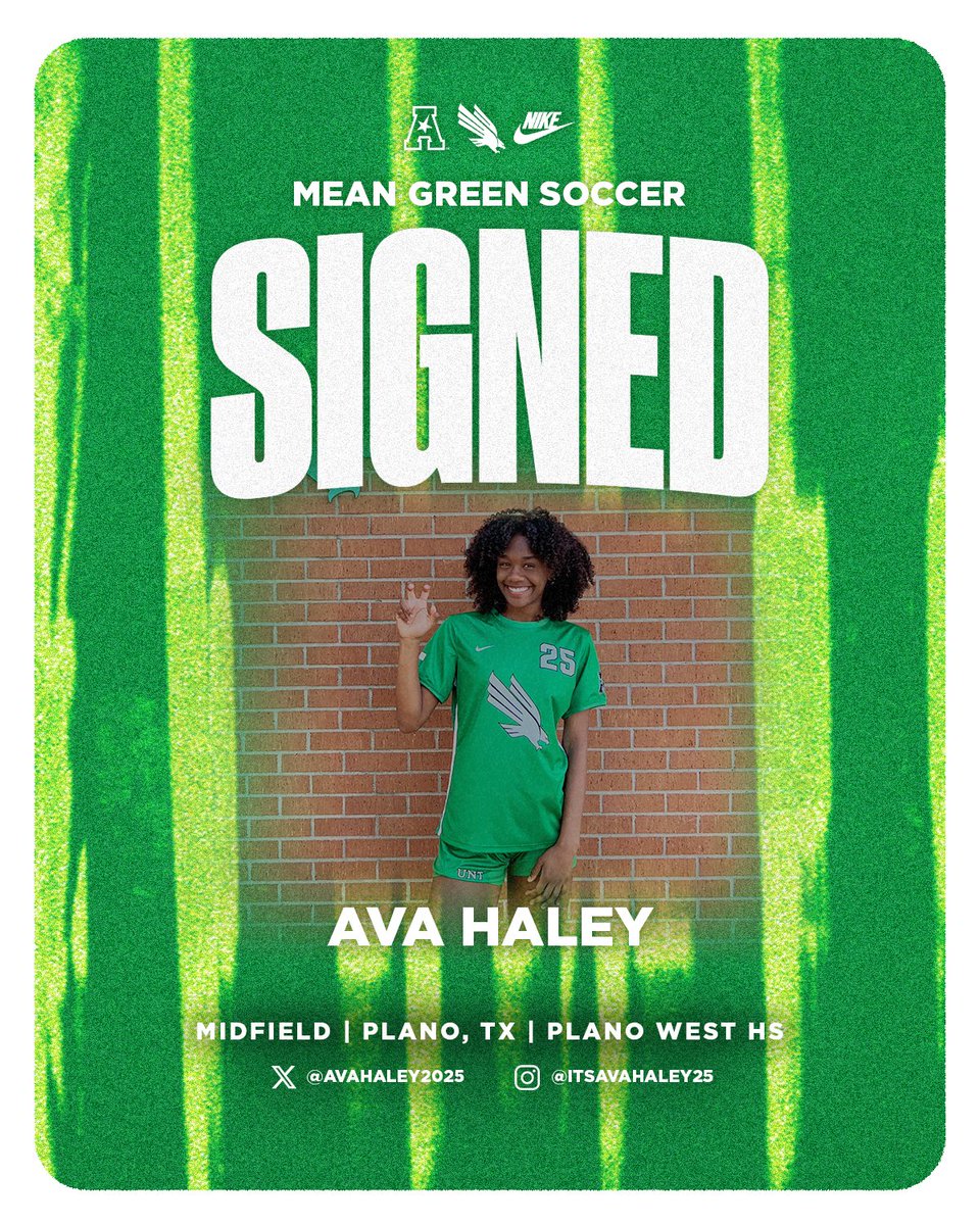 Welcome to the Mean Green family Ava!

We're thrilled to have you part of our 16-time conference champion squad!

#GMG | <a href="/AvaHaley2025/">Ava Haley</a>