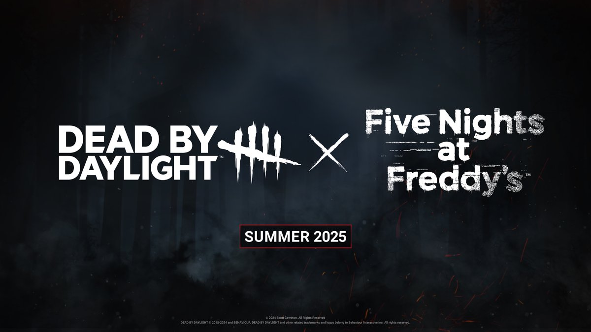 The first look at Dead by Daylight x Five Nights at Freddy's will be revealed at PAX East 2025 on May 9th!

(Via: dvveet)
#fnaf #fivenightsatfreddys