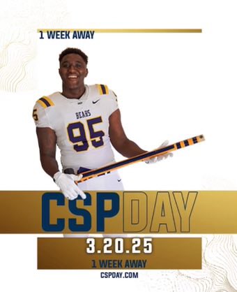 Thursday, March 20th, is CSPday! Our goal is to raise the most money for our program possible. The team that raises the most dollars divided by roster size will win an extra $500 toward their team. 
Make your gift to football at: cspday.com/athletics 
#BeGolden #GB4L #CSPday