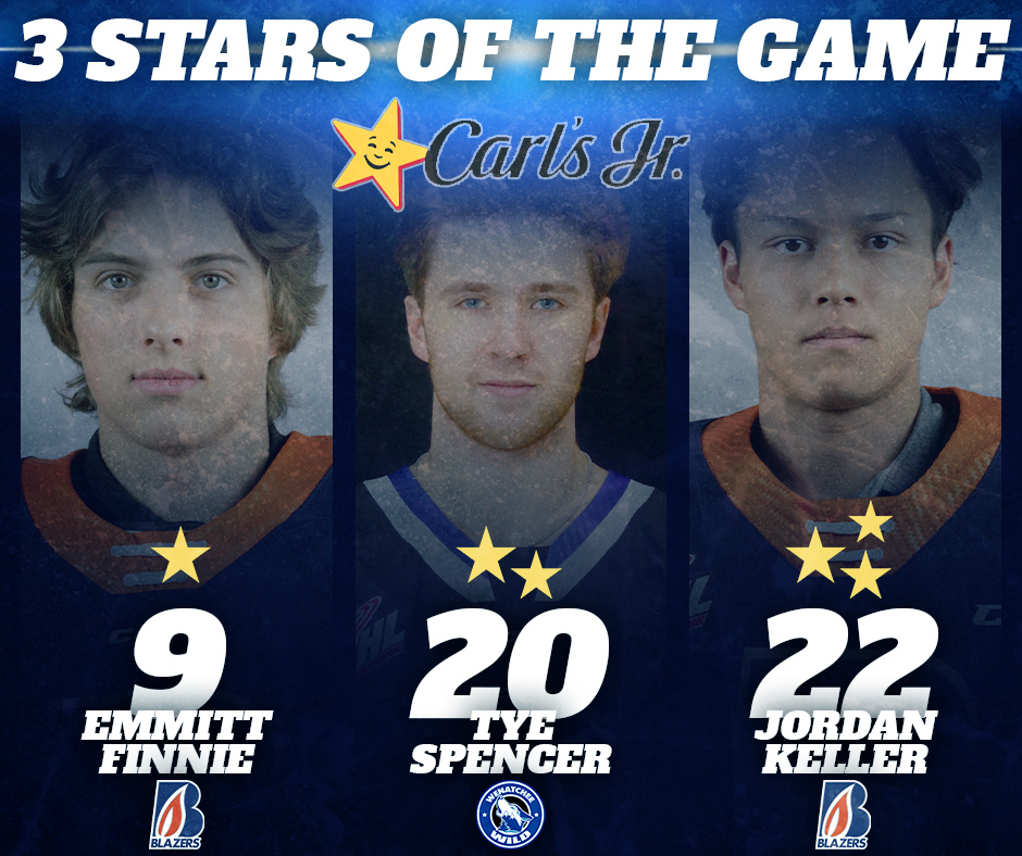 We'll give a well-deserved Honorable Mention to Brendan Gee (37 saves) and Luka Shcherbyna (3 points) from last night as well - our 3 Stars each night are sponsored by @carlsjr in East Wenatchee!

#PowerOfThePack