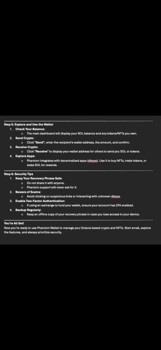 _EP_Solutions_'s tweet image. Still don’t have a crypto wallet? No worries. I’ve got you with a step-by-step guide for @phantom. This is one of the easiest platforms to use!
#Crypto #CryptoNews #HowToCrypto

youtu.be/CoyvAyxX0aw?si…