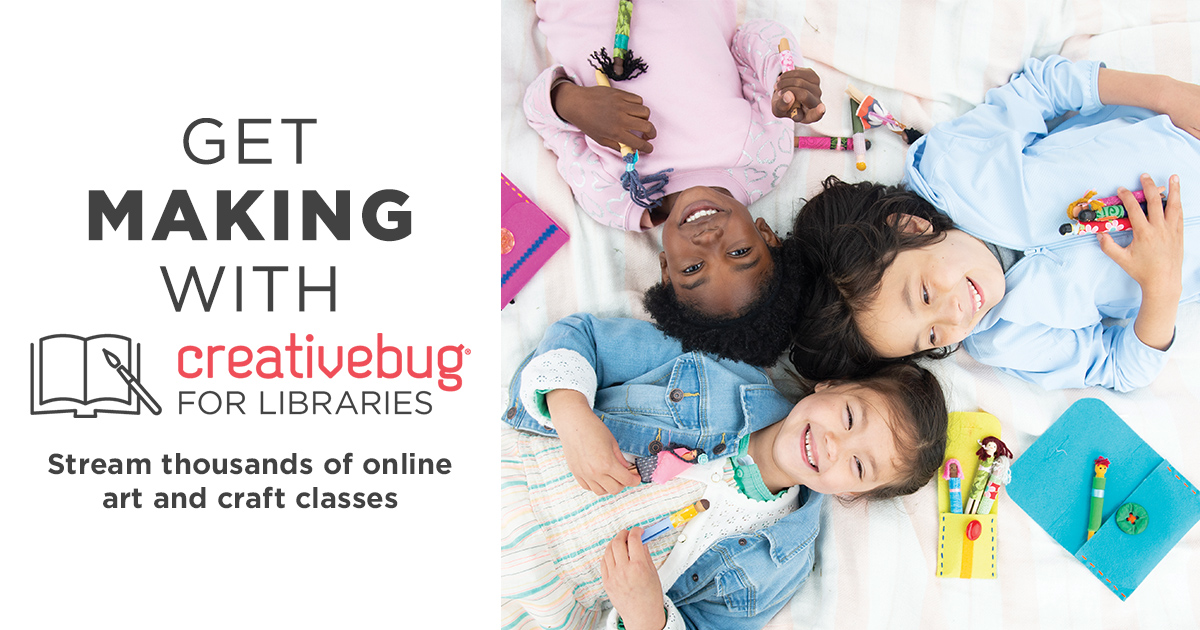 🎨 Looking for fun activities for kids?

Creativebug offers engaging classes suitable for all ages.

Spark your child’s creativity today ➡️ ptbolibrary.ca/Creativebug