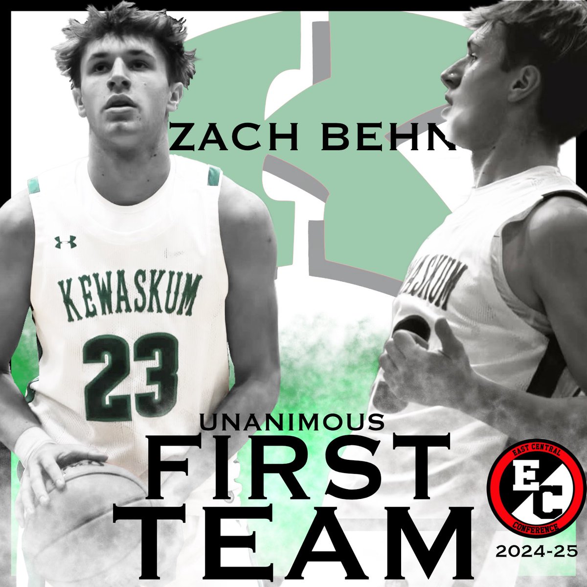 Congratulations to <a href="/ZachBehn/">Zach Behn</a> earning unanimous 1st team All Conference for the 2nd year in a row! 🎉