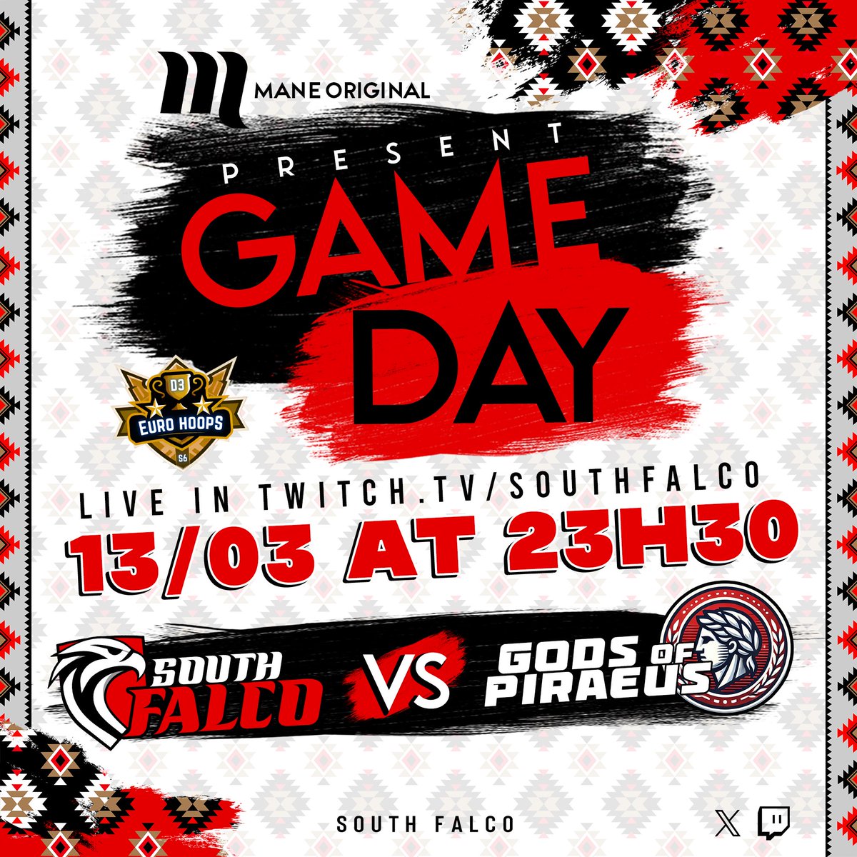 South Falco (@southfalco) on Twitter photo ๐ฆ
GAME DAY ๐ฅ
First step in Division 3 of <a href="/EuroHoops2K/">๐๐๐ฟ๐ผ ๐๐ผ๐ผ๐ฝ๐ ๐ฎ๐</a>!
โ๏ธ South Falco faces @PiraeusTitans โ we will fight until the very last second!
๐
March 13 | โฐ 11:30 PM
๐บ Watch live: twitch.tv/southfalco ๐ฆ
GAME DAY ๐ฅ
First step in Division 3 of <a href="/EuroHoops2K/">๐๐๐ฟ๐ผ ๐๐ผ๐ผ๐ฝ๐ ๐ฎ๐</a>!
โ๏ธ South Falco faces @PiraeusTitans โ we will fight until the very last second!
๐
March 13 | โฐ 11:30 PM
๐บ Watch live: twitch.tv/southfalco