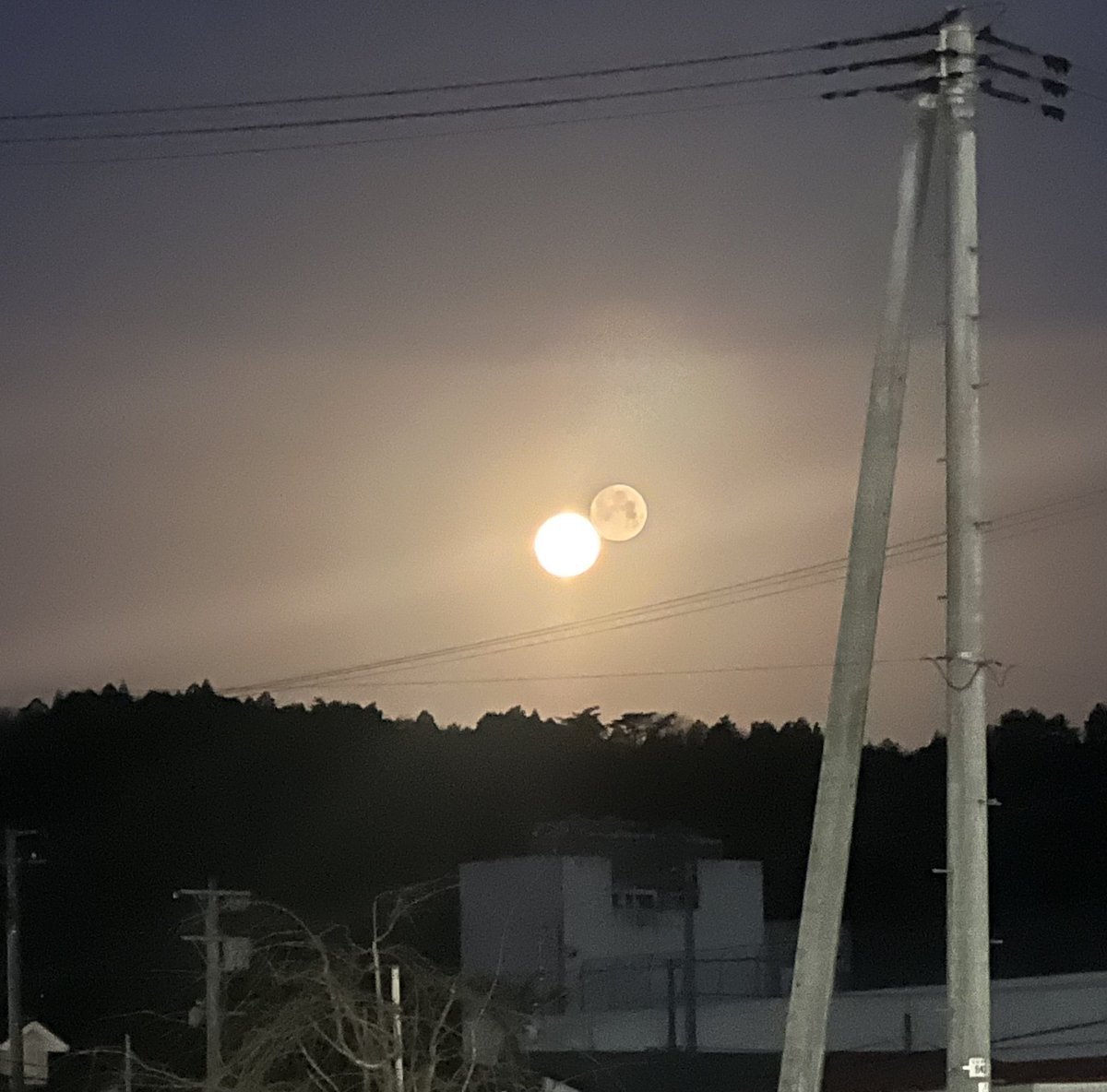 今日は3月の満月ワームムーン🌕