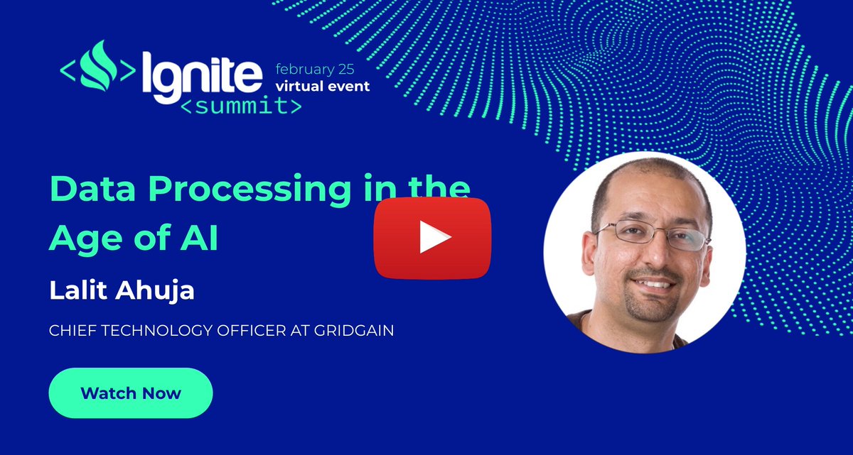 gridgain's tweet image. Check out Lalit Ahuja&apos;s keynote from Ignite Summit on the unique challenges and opportunities that the proliferation of AI has put on data ecosystems, and how we all can prepare ourselves for this massive surge in the demand for ultra-low latency data.

#realtimeAI #realtimedata