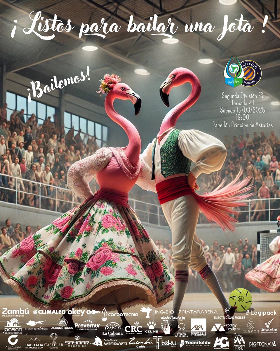 CFS_Pinatar's tweet photo. 🖼️CARTEL | ¡Listos para bailar una jota, @EntrerriosZGZ!😉

#ZambúPinatarEntrerríosZaragoza #GOZambú https://t.co/zbVZmNHFq8
