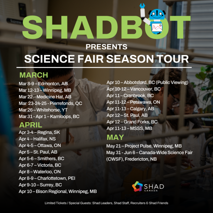 The Science Fair Tour is rolling in! We’re hitting the road to judge amazing projects and award $750 prizes to young innovators. We are ready for a tour filled with discovery, creativity, and the future of STEAM!