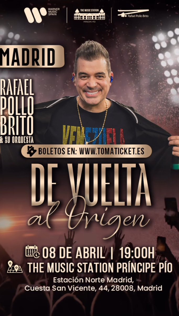 El 8 de abril el gran Rafael <a href="/pollobrito/">Rafael Pollo Brito</a> estará en directo en #themusicstation de Madrid, info: conciertospormadrid.com/conciertos-des…