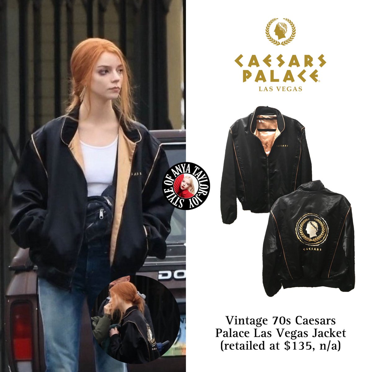 Anya Taylor-Joy filming on the set of 'LUCKY', 03/12/2025, wearing