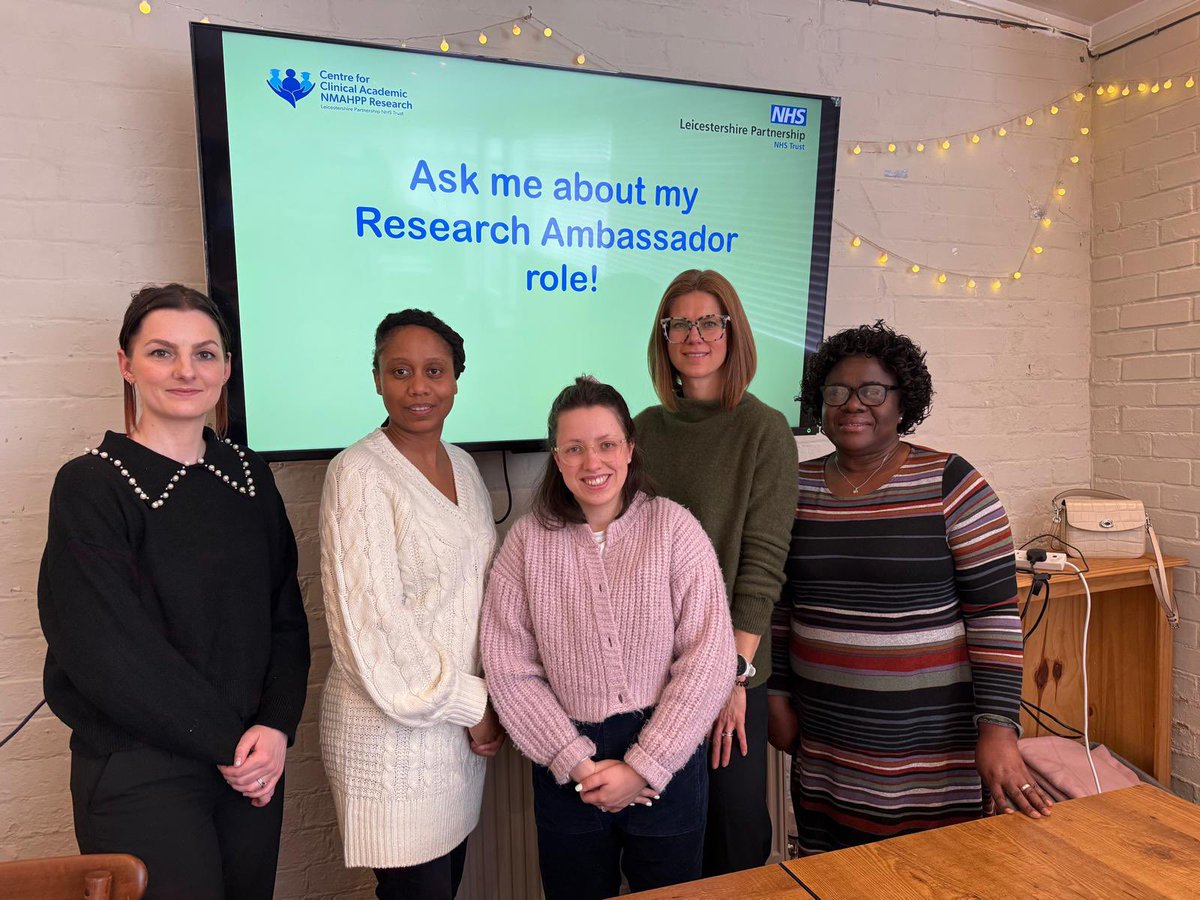 Amy Wilkins (@amywilkins_slt) on Twitter photo It was great to spend the day with the other researcher ambassadors for <a href="/LPTnhs/">Leicestershire Partnership NHS Trust</a> We are looking forward to meeting teams and talking about how you can use research in your work. #research #healthresearch #reaearchambassador It was great to spend the day with the other researcher ambassadors for <a href="/LPTnhs/">Leicestershire Partnership NHS Trust</a> We are looking forward to meeting teams and talking about how you can use research in your work. #research #healthresearch #reaearchambassador