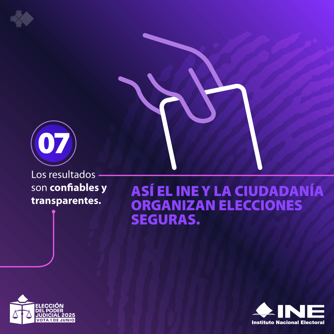 ⛓️ Tu voto es clave para garantizar altos estándares de seguridad. Este 1 de junio, participa en las elecciones del Poder Judicial. ¡Tu voz cuenta!