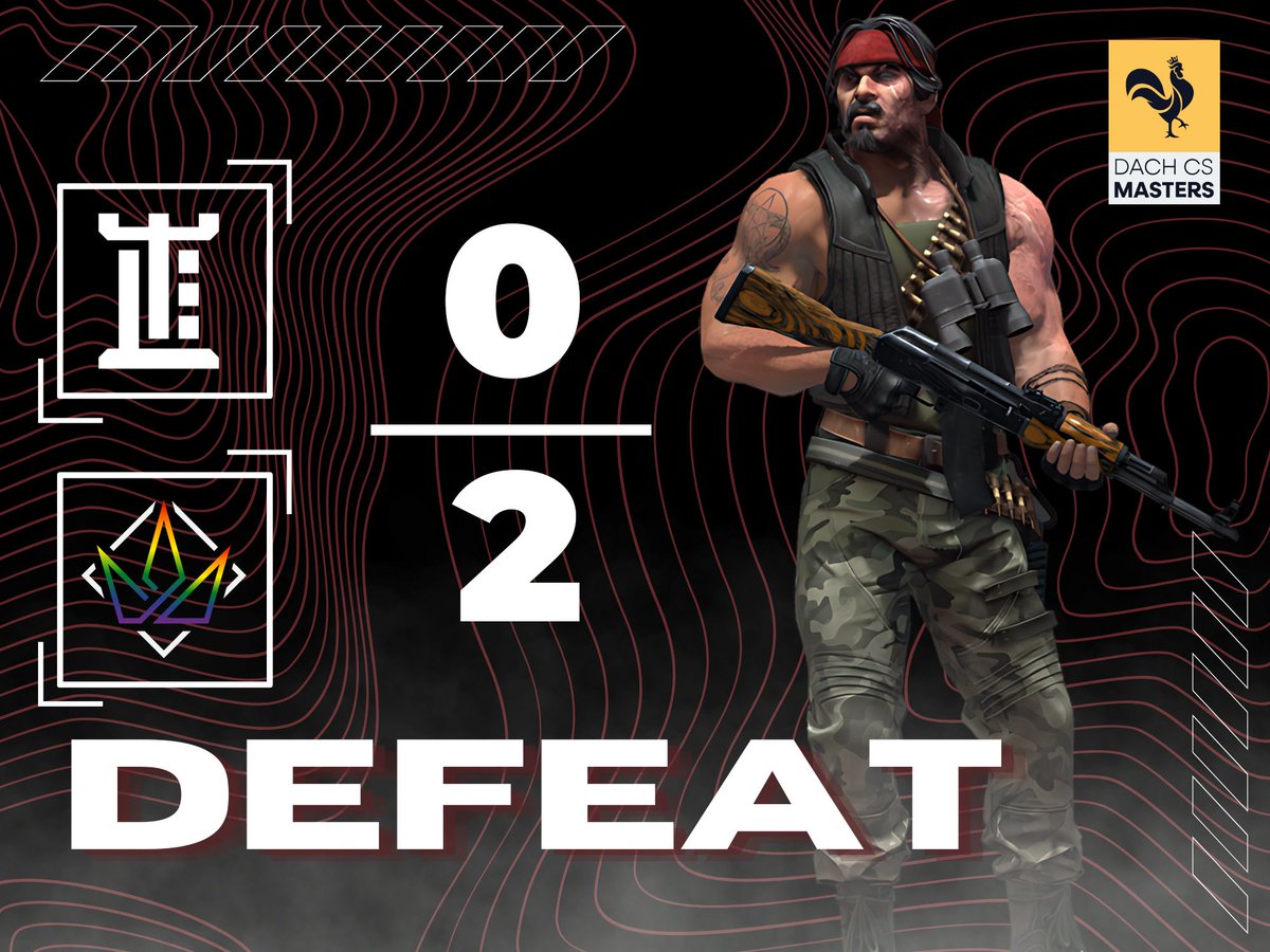 [#MatchDay]
-Spieltag 2-

Leider schaffen wir es heute nicht einen Punkt mit zu nehmen und müssen uns 0-2 gegen <a href="/regnum4games/">regnum4games</a> OLDSQL geschlagen geben.

GG WP an beide Teams!

#TLE #DACHCSMasters #Esport #CS2

Graphic by @peepolein