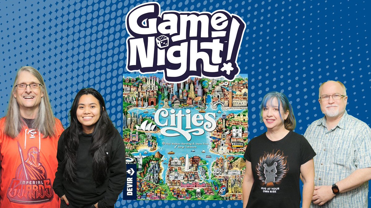heccubustwit's tweet image. Tonight on GameNight! @ChilibeanNP, Gabby, @thebadgeguy &amp;amp; @heccubustwit teach &amp;amp; play &quot;Cities&quot; designed by Phil Walker-Harding &amp;amp; Steve Finn and published by @devirgames. Thanks so much to @Gamegenic_ for the accessories and sponsoring this episode! —Lincoln youtube.com/watch?v=Cl-ulN…