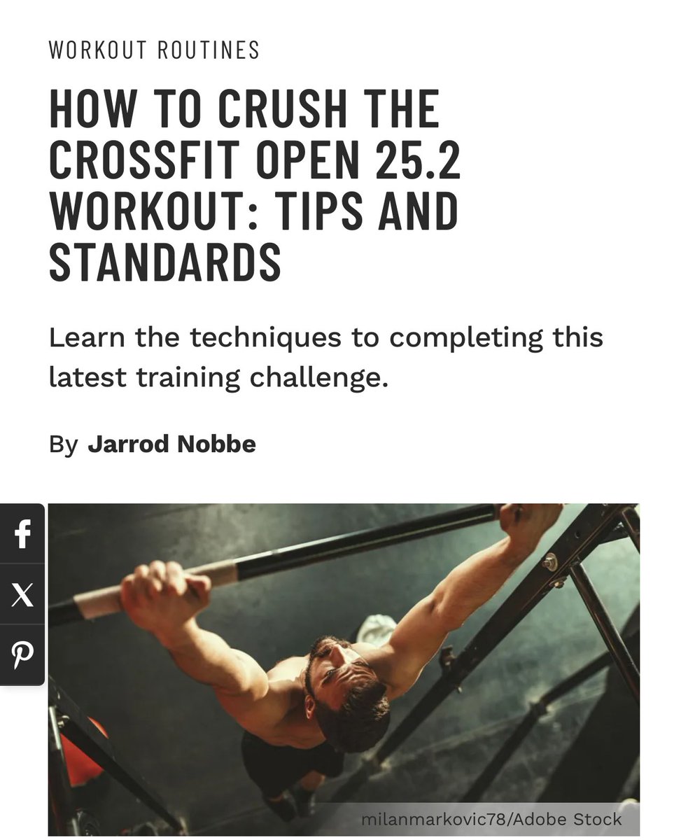 muscle_fitness's tweet photo. HOW TO CRUSH THE CROSSFIT OPEN 25.2 WORKOUT: TIPS AND STANDARDS
Learn the techniques to completing this latest training challenge.
By Jarrod Nobbe
Read Article
https://t.co/dcNYbRWzdZ
#advancedworkouts #badassworkoutoftheweek #crossfit #crossfitworkouts #endurance #endurancecompetitions #fullbodyworkouts #hiitworkouts #upperbodyworkouts